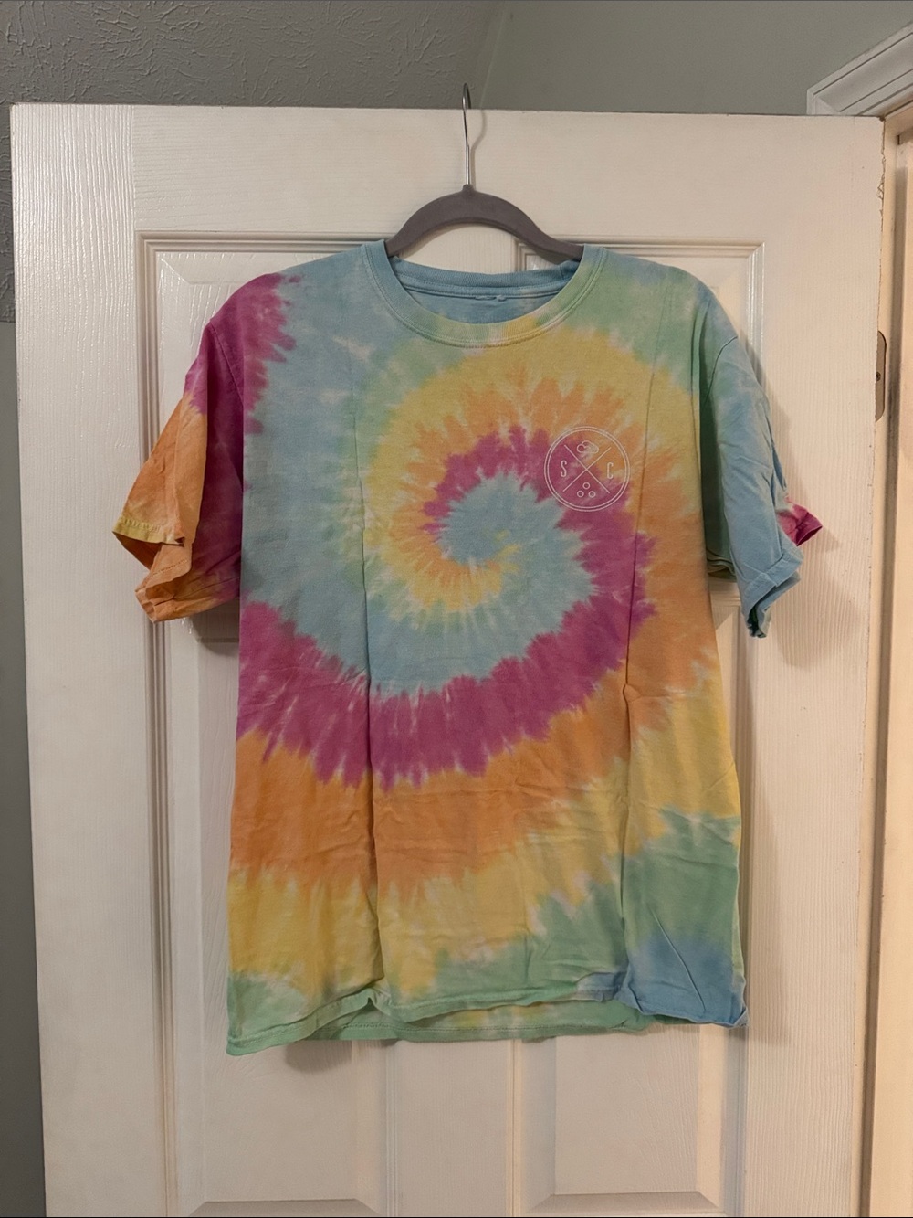 Sand Cloud Tie-Dye Spiral Short Sleeve Tee - Multicolor